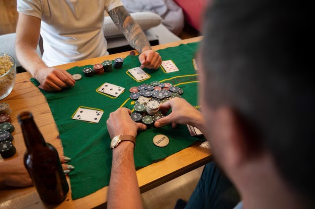 MSC baccarat table with dealer, cards, and betting positions visible